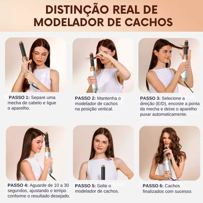 LUME Hair Pro – Escova Modeladora Profissional 5 em 1