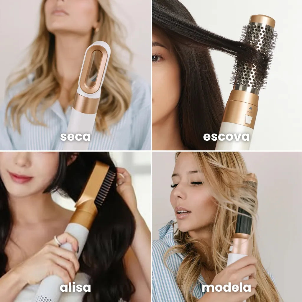 LUME Hair Pro – Escova Modeladora Profissional 5 em 1