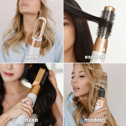 LUME Hair Pro – Escova Modeladora Profissional 5 em 1